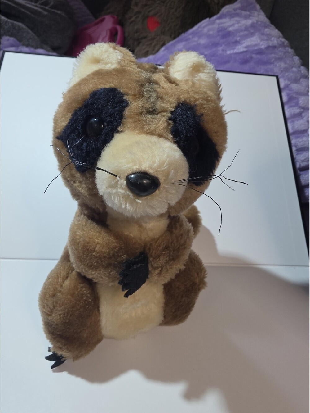 DAKIN VINTAGE PLUSH STUFFED ANIMAL ROOKIE RACCOON